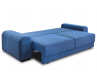Разложенный синий диван Одеон